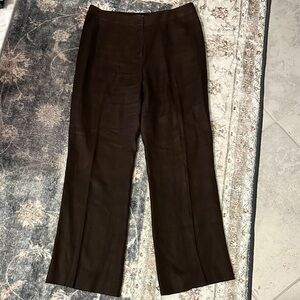 Lafayette 148 New York Brown Linen Pants